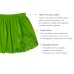  Toddler Baby Girls Embroidery Bubble Skirt – Peruvian Pima Cotton, Balloon Skirt, Elastic Waist, Pull-On, Solid Colors, Acid Green, 2