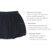  Toddler Baby Girls Embroidery Bubble Skirt – Peruvian Pima Cotton, Balloon Skirt, Elastic Waist, Pull-On, Solid Colors, Midnight, 8