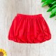  Toddler Baby Girls Embroidery Bubble Skirt – Peruvian Pima Cotton, Balloon Skirt, Elastic Waist, Pull-On, Solid Colors, Persimmon, 3