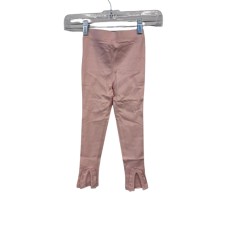 Kleverkids Toddler Baby Girls Frilled Pants – Peruvian Pima Cotton, Elastic Waist, Pull-On, Solid Colors