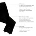  Toddler Baby Girls Frilled Pants – Peruvian Pima Cotton, Elastic Waist, Pull-On, Solid Colors, Black, 2