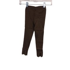 Kleverkids Toddler Baby Girls Frilled Pants – Peruvian Pima Cotton, Elastic Waist, Pull-On, Solid Colors
