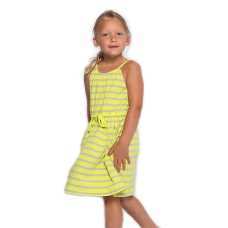 Kleverkids Toddler Baby Girls Striped Peruvian Cotton Dress – Strappy, Long Skirt