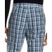  Mens Classic-fit Blue Plaid Dress Pants