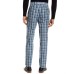  Mens Classic-fit Blue Plaid Dress Pants