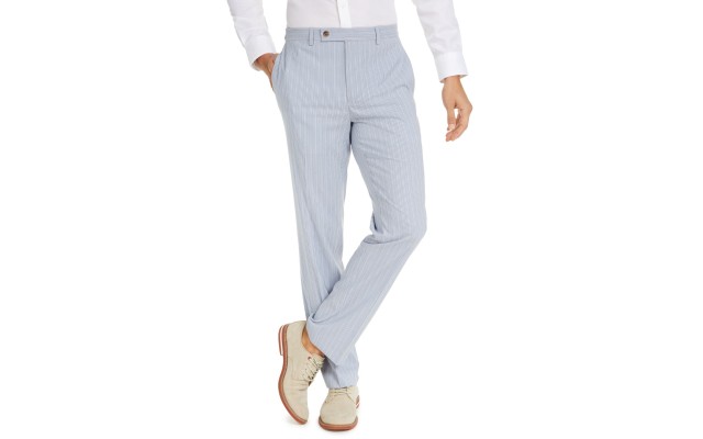  Mens Classic-fit Stripe Seers Pants