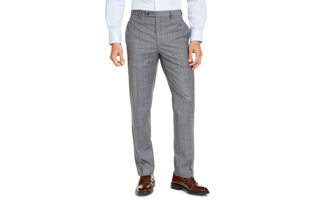 Mens Classic-fit Ultraflex Suit Pants