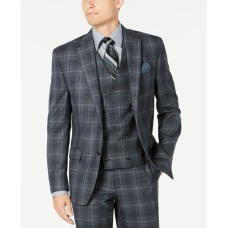 LAUREN Ralph Lauren Mens Lancaster Wool Plaid Two-Button Blazer