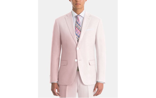 Lauren Ralph Lauren Mens Ultraflex Classic-fit Linen Sport Coat Pink 36S