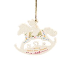 Lenox 2019 Babys 1st Christmas Rocking Horse Ornament