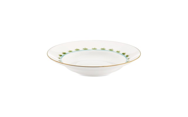  Bamboo British Colonial Rimmed Bowl