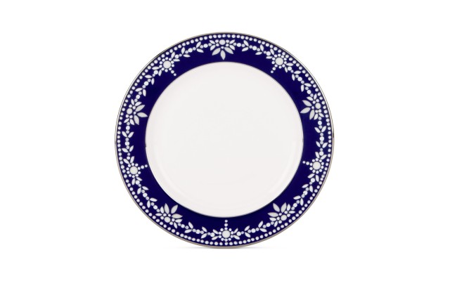  Empire Pearl Indigo Bread Plate