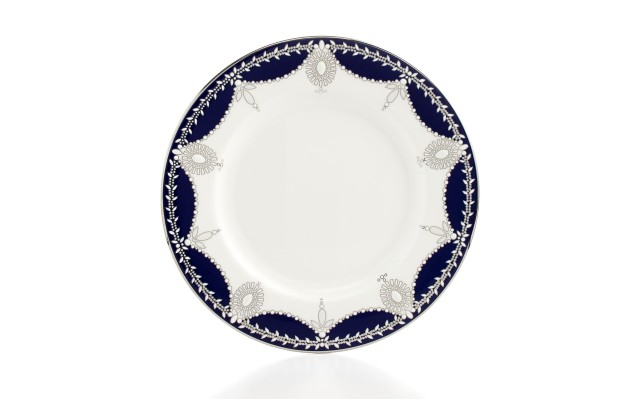  Empire Pearl Indigo Salad Plate