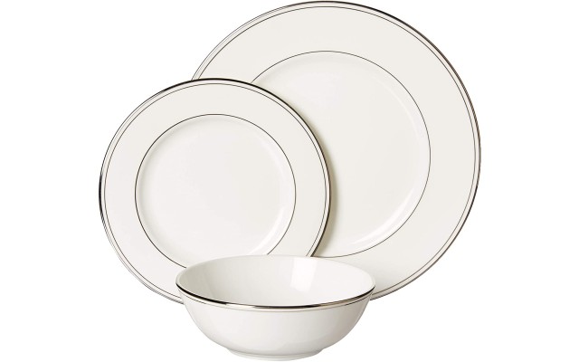  Federal Platinum 3-piece Dinnerware Place Setting