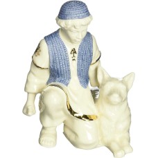 LENOX  First Blessing Nativity Shepherd with Dog (Natural)