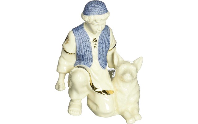   First Blessing Nativity Shepherd with Dog (Natural)
