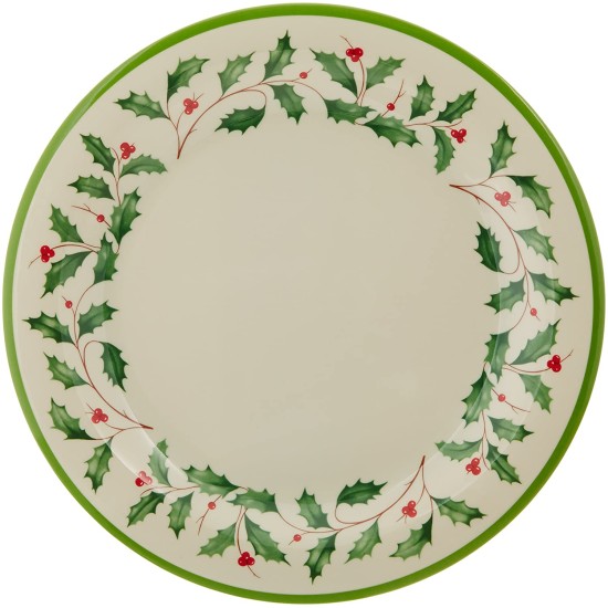  Holiday 4-Piece Melamine Plate Set, Dinner Plates, Set of 4
