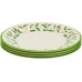  Holiday 4-Piece Melamine Plate Set, Dinner Plates, Set of 4