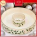  Holiday Chip and Dip Platter, Juego para papas chips y salsa