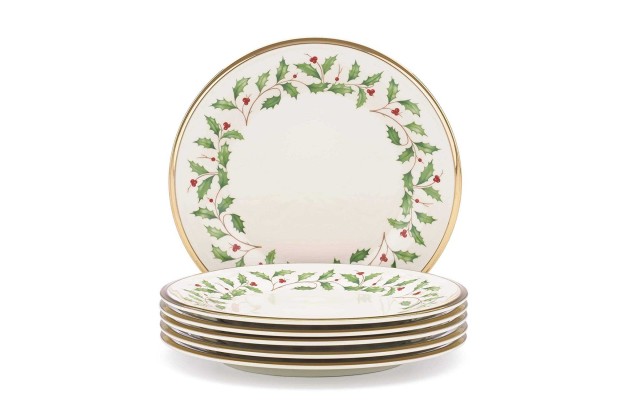  Holiday Set Of 6 Salad Plates