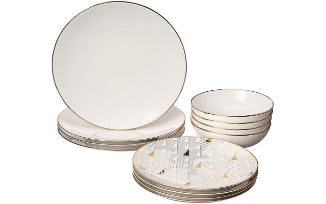  Trianna 12-pc. Dinnerware Set, White