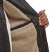 Levi’s Men’s Full Fleece Lining Faux Leather Jacket, Brown, Large