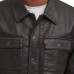 Levi’s Men’s Full Fleece Lining Faux Leather Jacket, Brown, Large