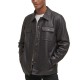 Levi’s Men’s Full Fleece Lining Faux Leather Jacket, Brown, Medium
