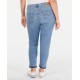  Womens Plus 711 Mid Rise Slim Skinny Jeans, Blue, 24W