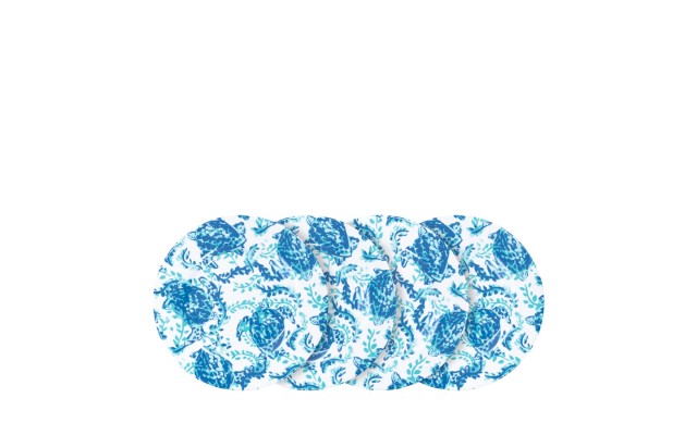  Melamine Accent Plate Set of 4 Turtley Awesome