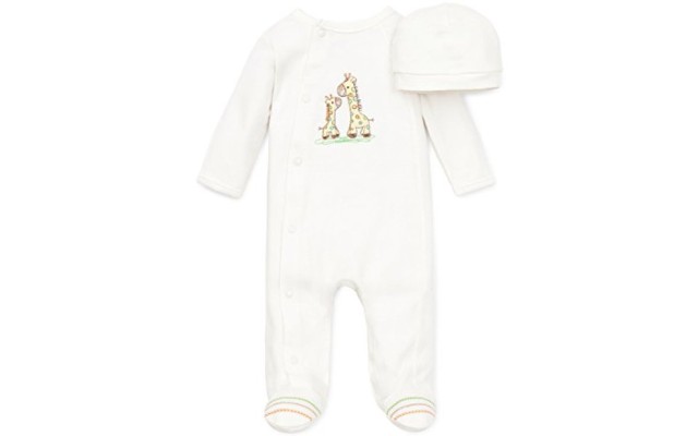  Baby Boys & Girls Giraffe Sleeper, Giraffe Ivory, 6 Months