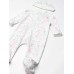 Little Me Baby Girls 2-Pc. Cotton Watercolor Floral-Print Hat & Footed Coverall