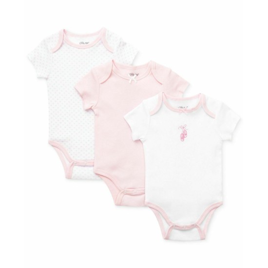  Baby Girls Bodysuits 3-Pack