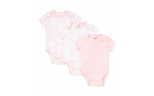 Little Me Baby Girls Damask Scroll Bodysuits 3-Pack