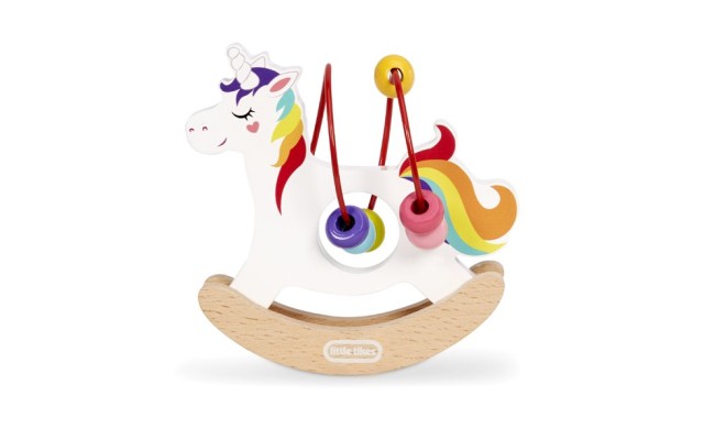  Wooden Critters  Unicorn Busy Beads Maze Development Toy