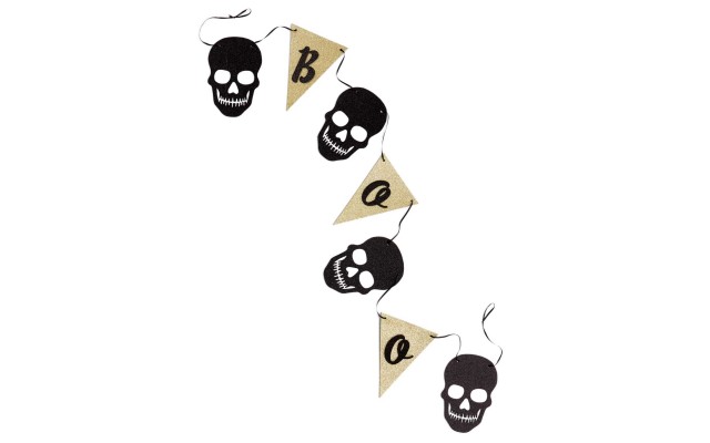  Collection Halloween Boo Paper Skull Halloween Garland