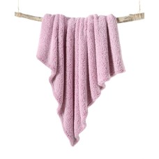 Martha Stewart Collection Sherpa Throw, Purple