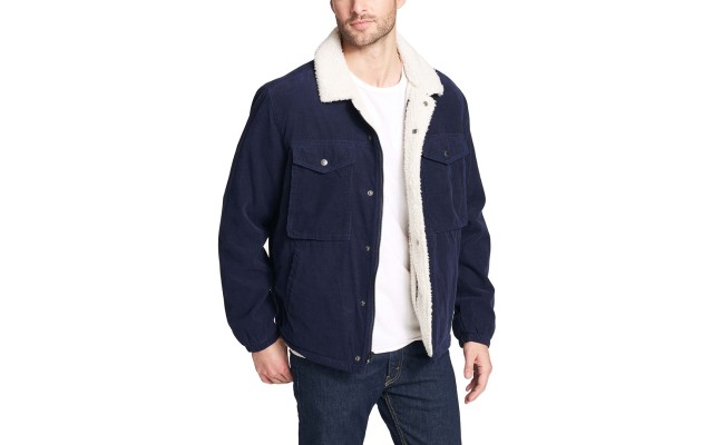Men’s Levi’s Classic Corduroy Trucker Jacket with Sherpa Lining