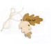  Glittered Leaf Place Napkin Ties