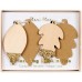  Glittered Leaf Place Napkin Ties
