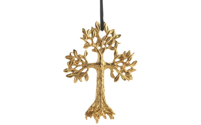  Leafy Cross Ornament