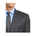  Men’s Classic-Fit Charcoal/Blue Plaid Sport Coat