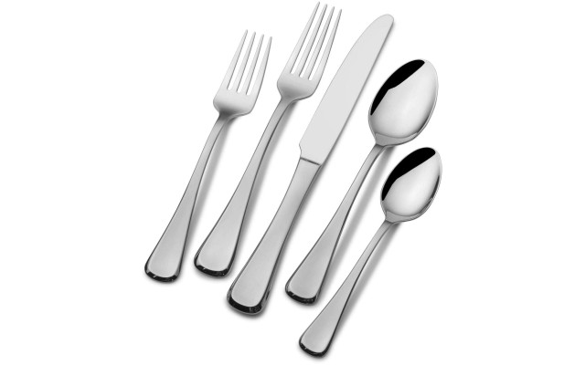  18/10 Stainless Steel 65-Piece Flatware Set, Cosmo Satin