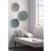 Modern Contemporary, Feather Pattern Easy to Hang Decorative Plates