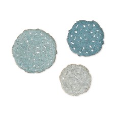 Modern Contemporary, Feather Pattern Easy to Hang Decorative Plates