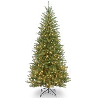 National Tree 6 .5′ Dunhill Fir Slim Tree with 500 Clear Lights