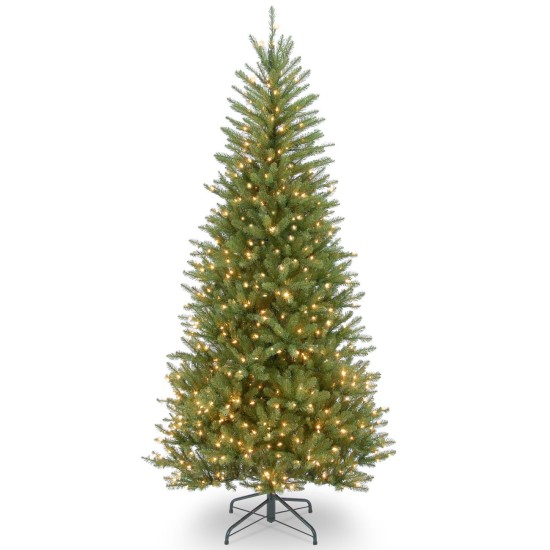  6 .5′ Dunhill Fir Slim Tree with 500 Clear Lights