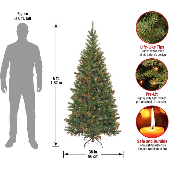  6′ Spruce Tree with 300 Lights