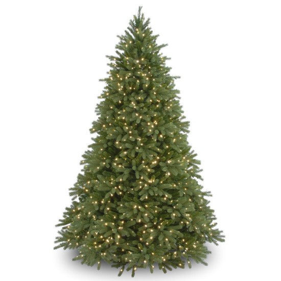  7.5′ “Feel Real” Jersey Fraser Fir Hinged Tree with 1250 Clear Lights