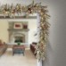  9 Foot by 10 Inch Dunhill Fir Garland with Red Berries, Snow and Cones